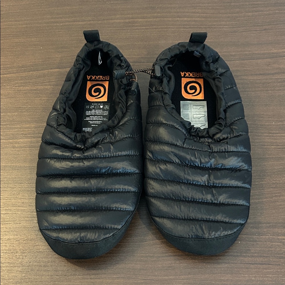 Breaks Black Quilted Slip-On Shoes Men’s Size XL